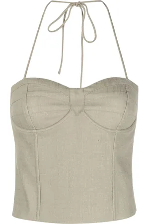 Gestuz Sweetheart-neck ruched corset