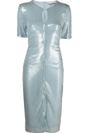 Ganni Sequinned midi dress