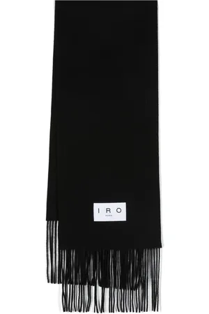 IRO Fringed-edge wool scarf