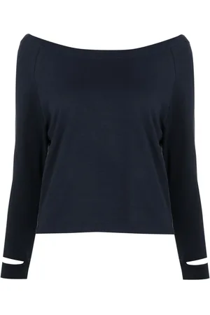 Gloria Coelho Boat-neck long-sleeved T-shirt