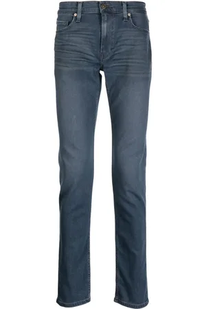 Paige Dark-wash mid-rise jeans