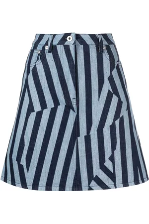 Kenzo Dazzle Stripe denim skirt