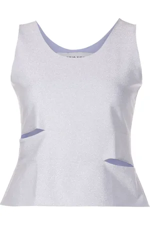 Gloria Coelho Glittered cut-out top