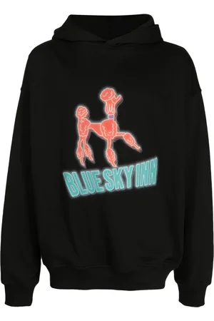 BLUE SKY INN Logo-print cotton hoodie