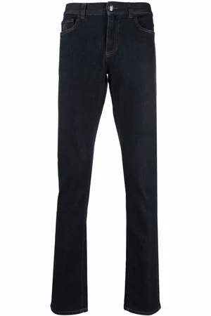 CANALI Mid-rise slim-fit jeans
