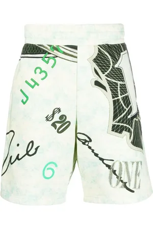 Moschino Graphic-print cotton shorts