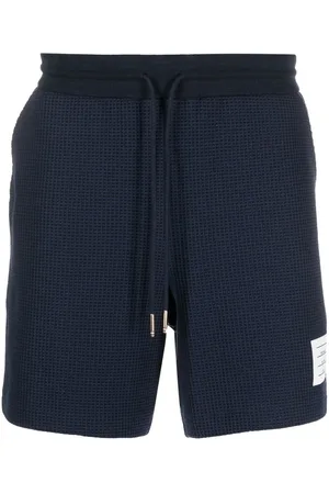 Thom Browne Waffle-effect drawstring shorts