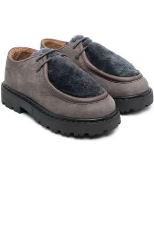 PèPè Panelled shearling brogues
