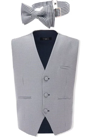 M. Moustache Geometric-print waistcoat set