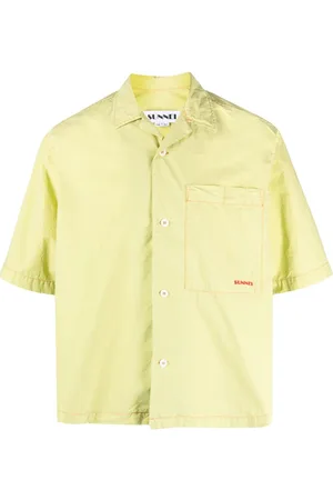 SUNNEI Logo-print crinkled shirt
