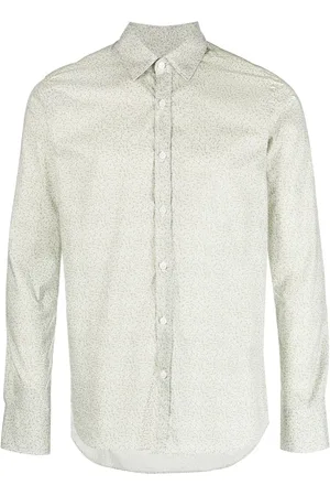 CANALI Floral-print long-sleeve shirt