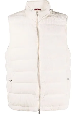 Brunello Cucinelli Corduroy padded down gilet