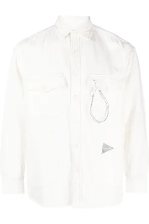 and wander Logo-print long-sleeved shirt