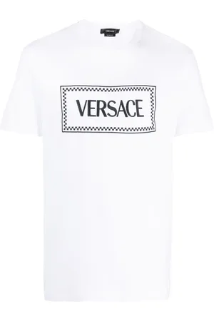VERSACE 90s Logo embroidered T-shirt