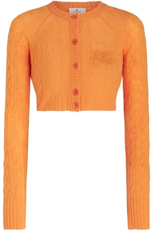 Etro Cable-knit cropped cardigan