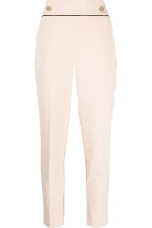 Liu Jo Button-embellished cropped trousers