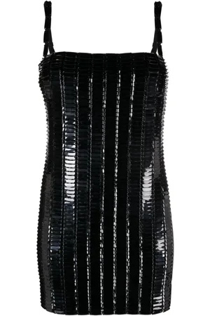 The Attico Rue embellished mini dress