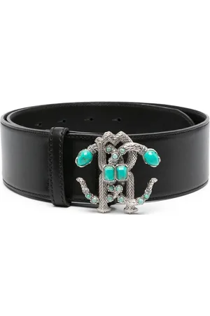 Roberto Cavalli Mirror Snake leather belt