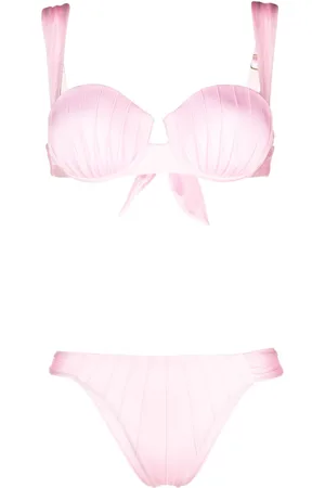 Noire Swimwear Underwire-cup tie-fastening bikini set