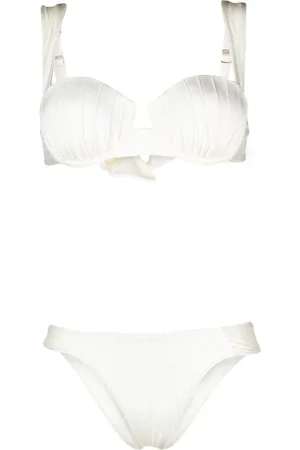 Noire Swimwear Underwire-cup tie-fastening bikini set