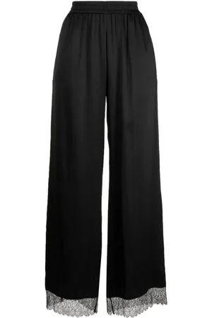 Burberry Elasticated-waistband silk trousers