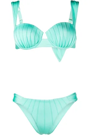 Noire Swimwear Underwire-cup tie-fastening bikini set