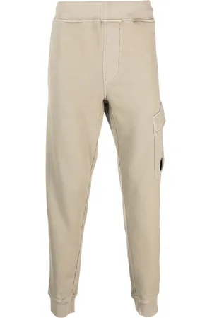 C.P. Company Logo-plaque cotton track pants