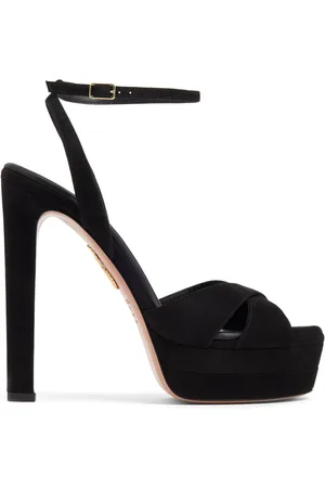 Aquazzura 130mm suede platform sandals