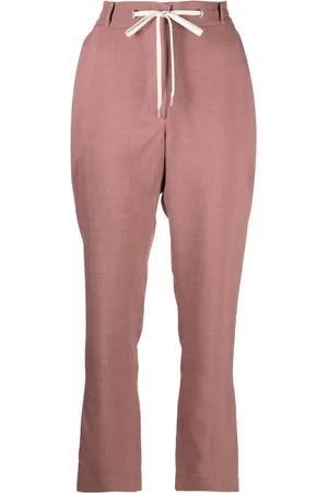 ELEVENTY Drawstring chambray trousers