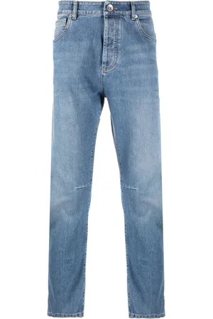 Brunello Cucinelli Low-rise tapered-leg jeans