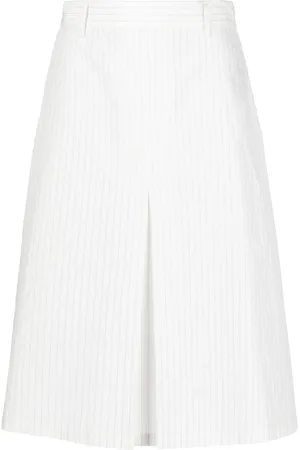 Maison Margiela Pinstriped midi skirt