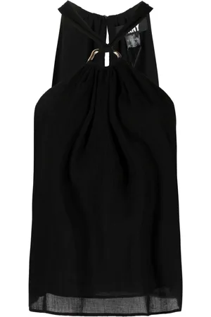 DKNY Halterneck georgette blouse