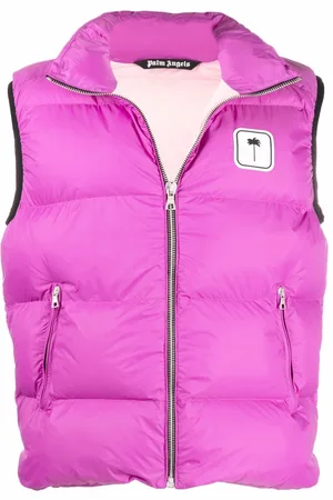 Palm Angels Logo-patch padded gilet