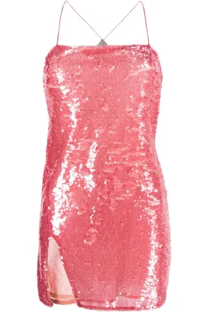 The Attico Sequinned sleeveless minidress