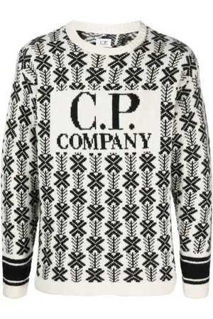 C.P. Company Intarsia-knit logo virgin-wool sweater