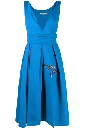 Dior 2010 box-pleat flared dress