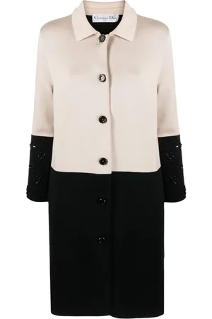 Dior 2010 bicolour knee-length coat