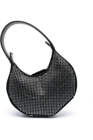 Patrizia Pepe Mini rhinestone-embellished bangle bag