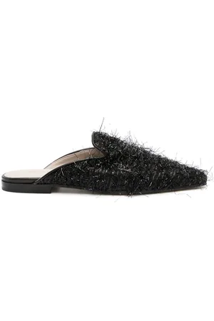 Fabiana Filippi Textured-finish square-toe mules