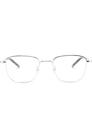 Montblanc Tortoiseshell-effect square-frame glasses