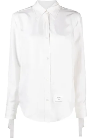 Thom Browne Scarf-cuff detail shirt