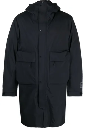 C.P. Company Logo-print layered coat