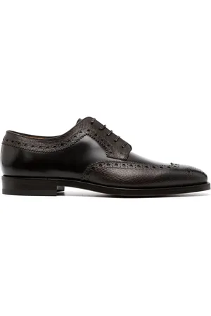 Salvatore Ferragamo Western-style leather derby shoes