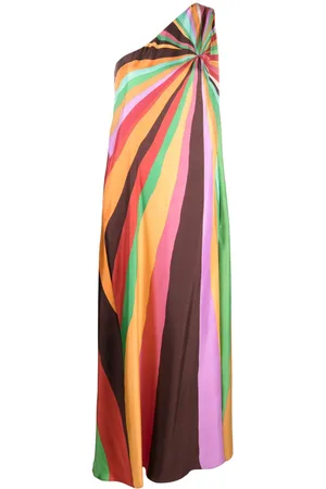 La DoubleJ Roy one-shoulder silk maxi dress