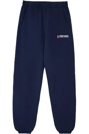 Sporty & Rich Logo-print cotton track pants