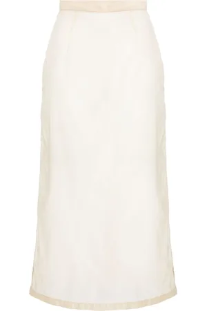 Maison Margiela Semi-sheered high-waisted skirt