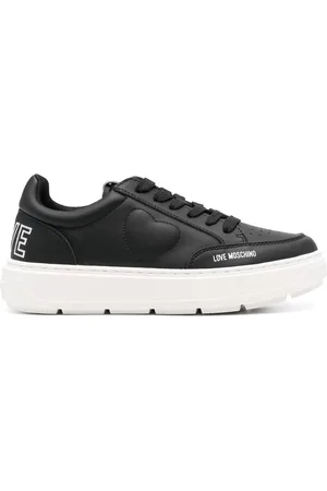 Moschino Low-top leather sneakers