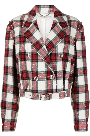 Alessandra Rich Checked cropped jacket
