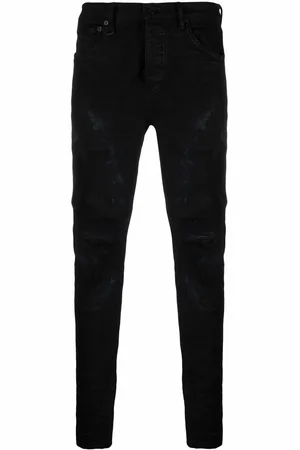 Purple Brand Low-rise ripped skinny jeans