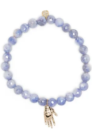 Sydney Evan 14kt yellow gold & diamond moonstone bracelet